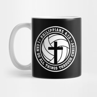 Volleyball Philippians 4:13 Jesus I can do all Things Christian Mug